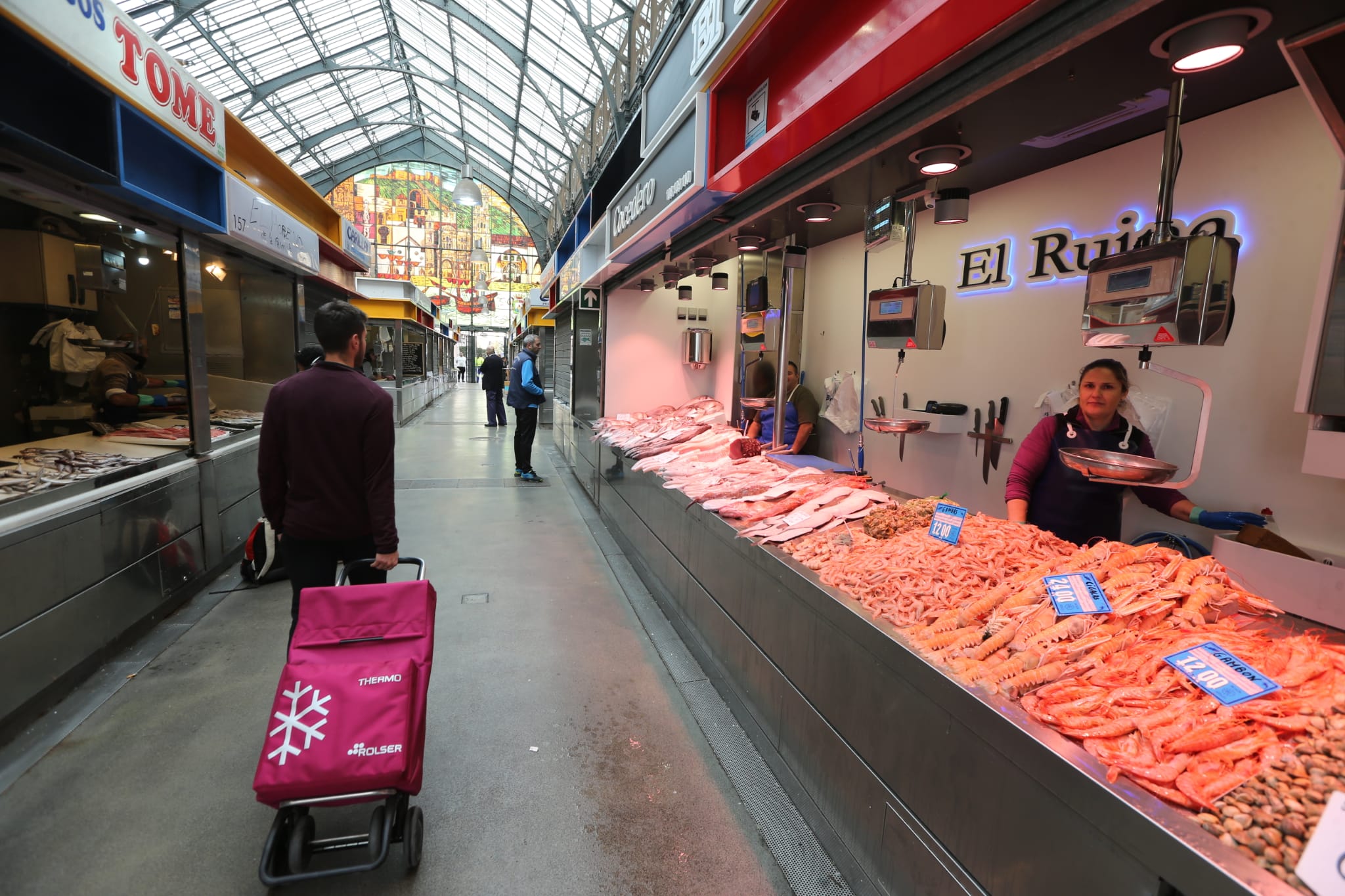 El Mercado central, este martes.