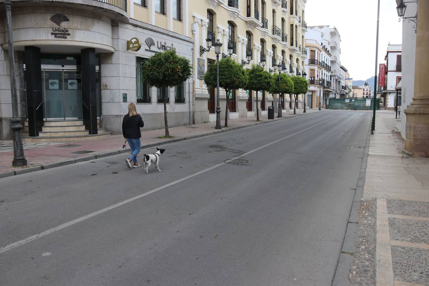 Así están las calles y locales de Ronda por la cuarentena