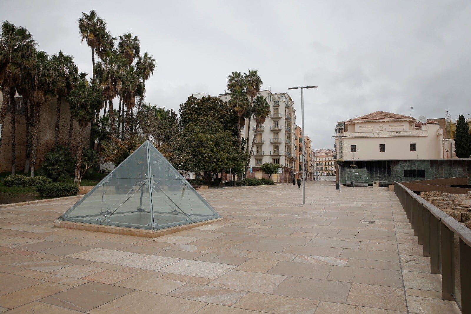 El Centro de Málaga, este jueves.