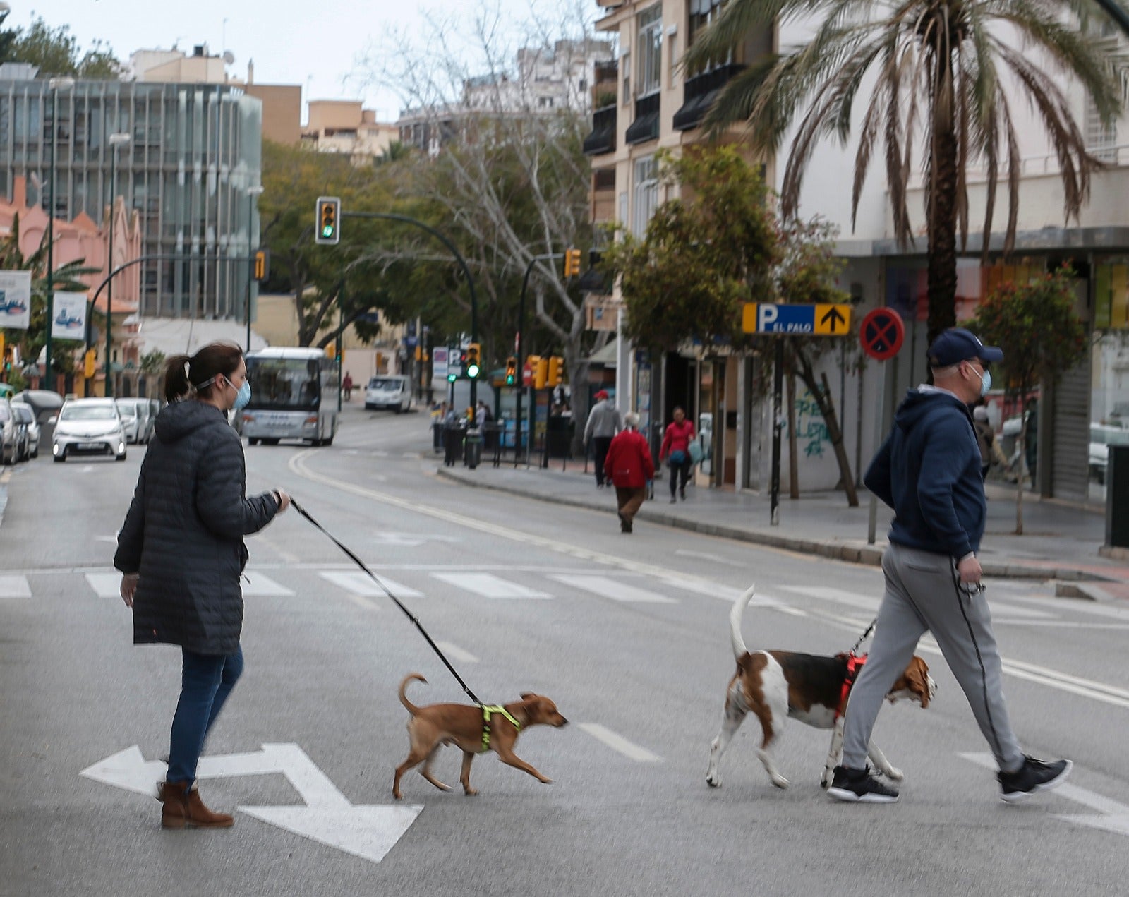 Otras zonas de la ciudad este sábado.