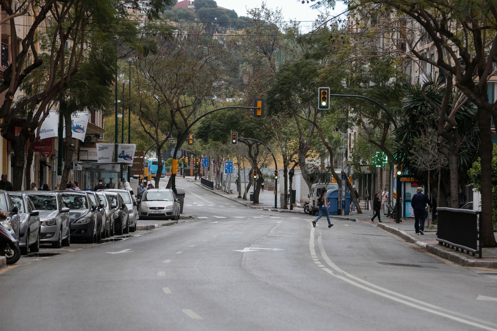 Otras zonas de la ciudad este sábado.