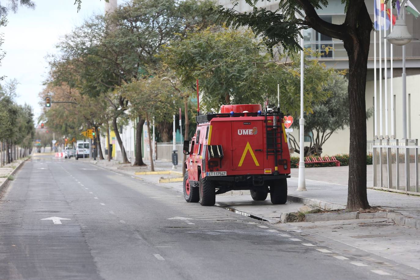 Este domingo nos deja imágenes insólitas de una Málaga en cuarentena.