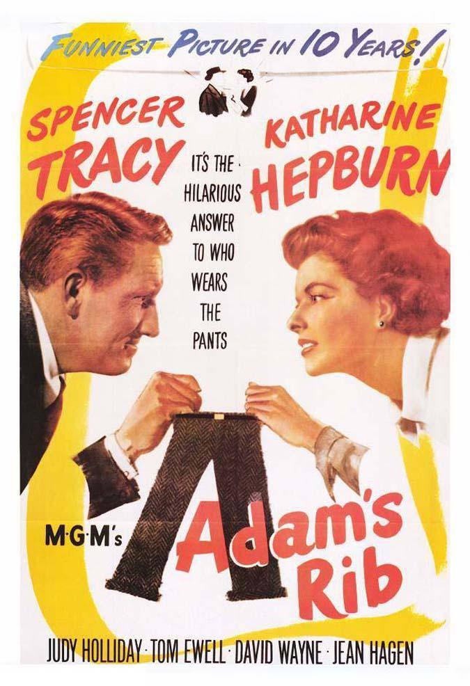 'La costilla de Adán' (1949). Una de las parejas más icónicas de Hollywood, Katharine Hepburn y Spencer Tracy, protagonizan esta comedia sobre el machismo.