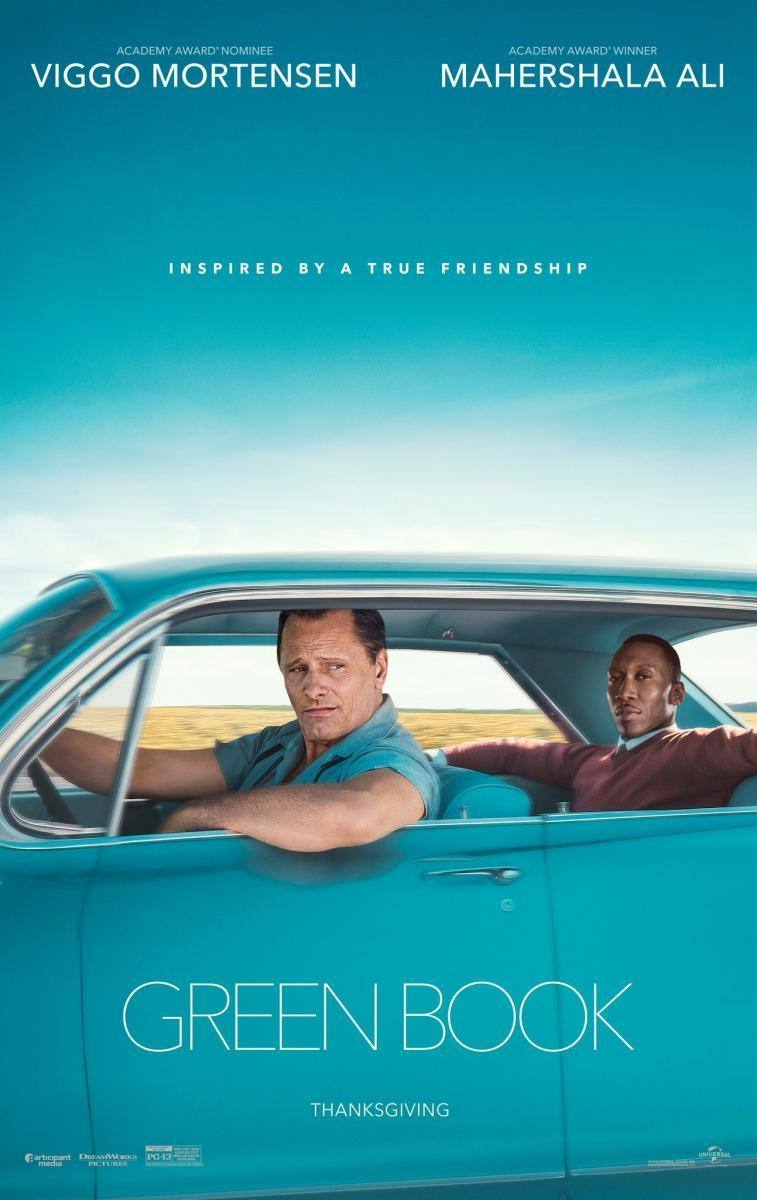 'Green Book' (2019). Un pianista negro contrata a un rudo italoamericano para que sea su chofer y guardaespaldas durante una gira por el sur de los Estados Unidos en 1962. La cinta ganó el Oscar a mejor película en 2019.