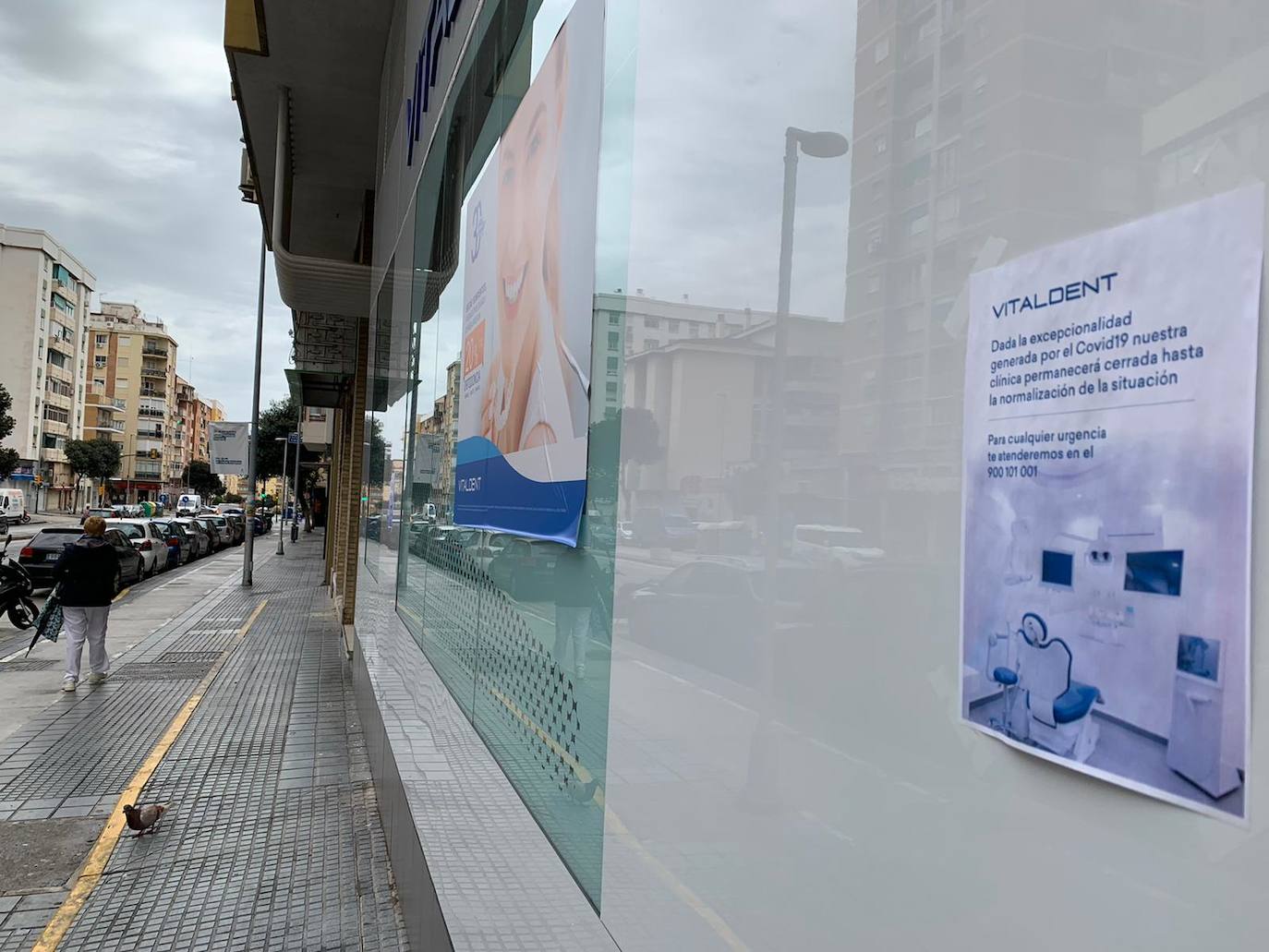 Comercios ubicados en la avenida Carlos Haya de la capital.