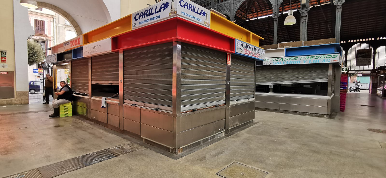 Ambiente en el Mercado Central este miércoles.