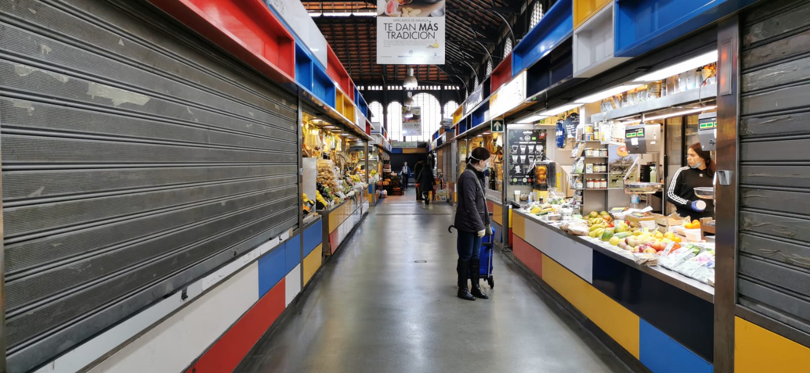Ambiente en el Mercado Central este miércoles.