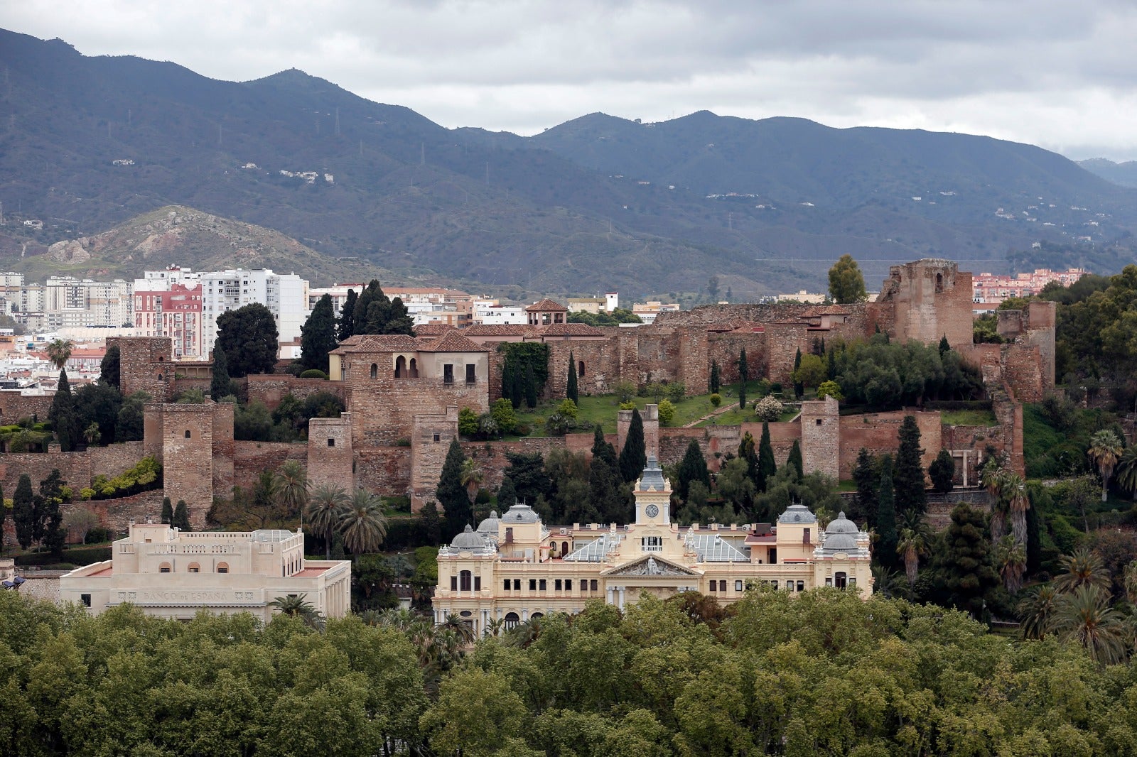 Vistas de Málaga en estado de alarma.