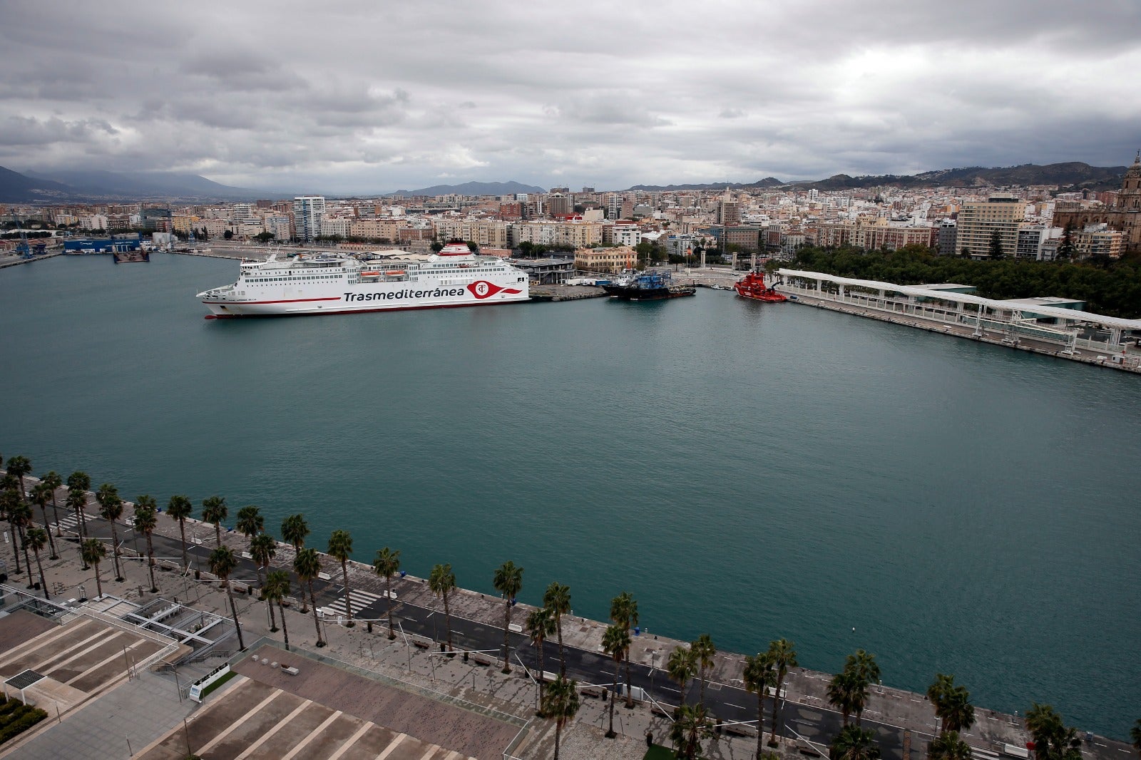 Vistas de Málaga en estado de alarma.