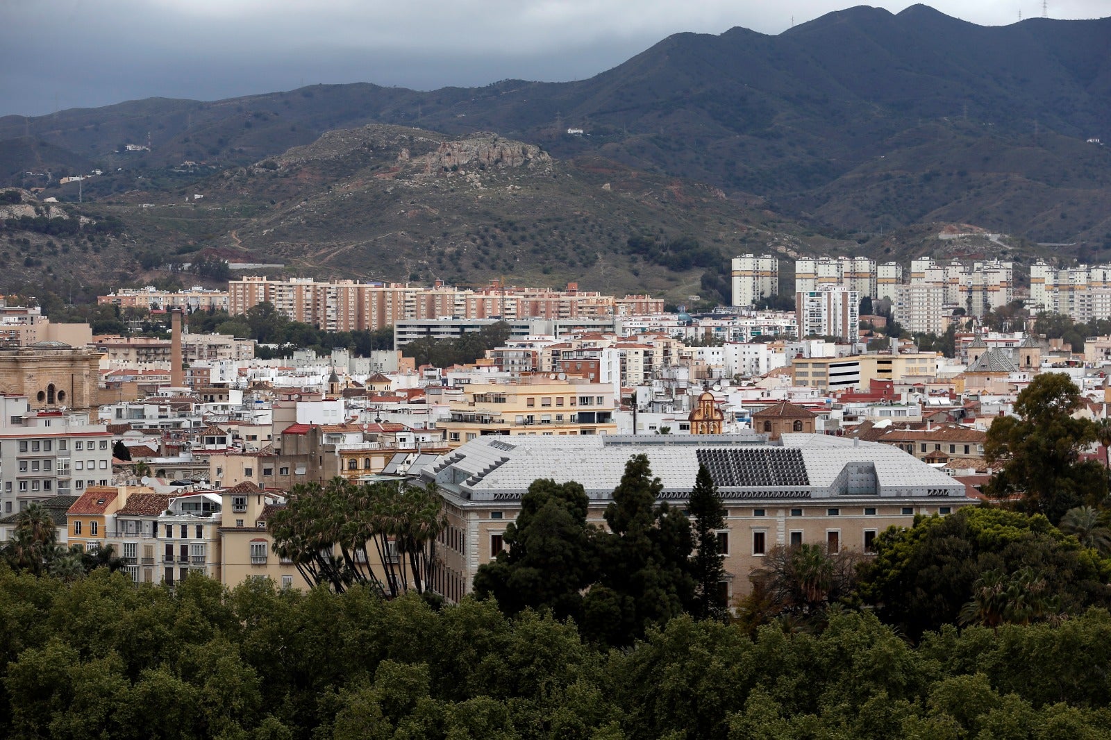 Vistas de Málaga en estado de alarma.