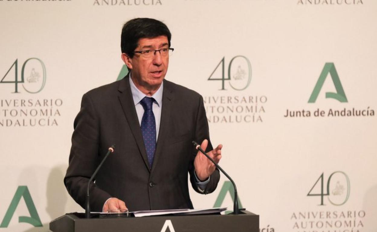 El vicepresidente de la Junta, Juan Marín. 