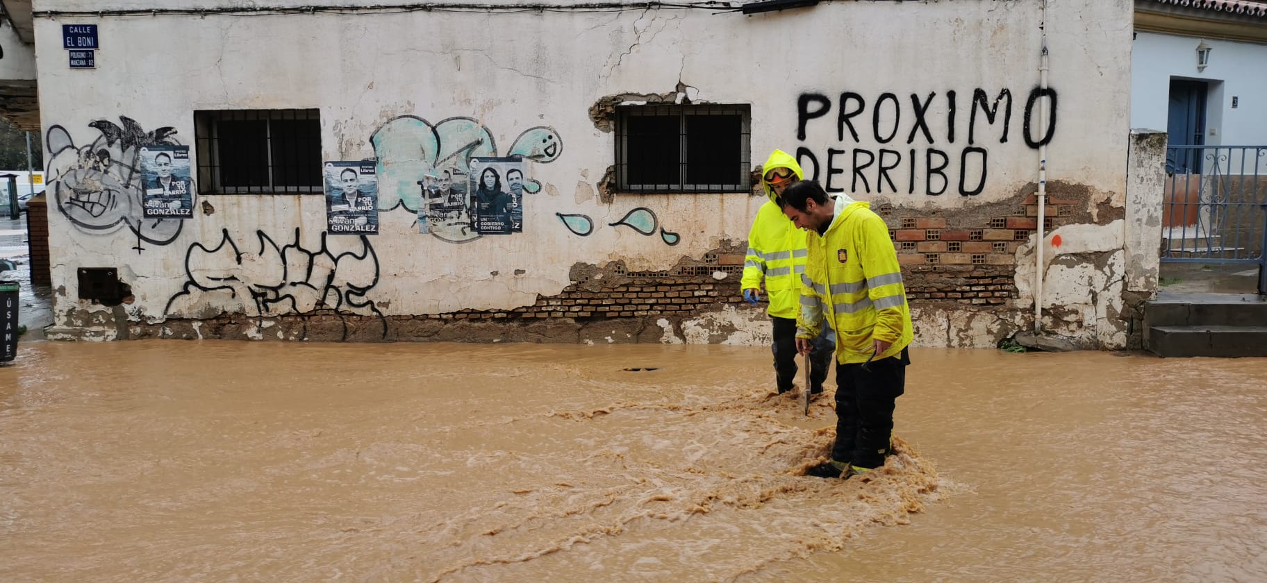 Bomberos y Protección Civil intervienen por pequeñas inundaciones en Campanillas