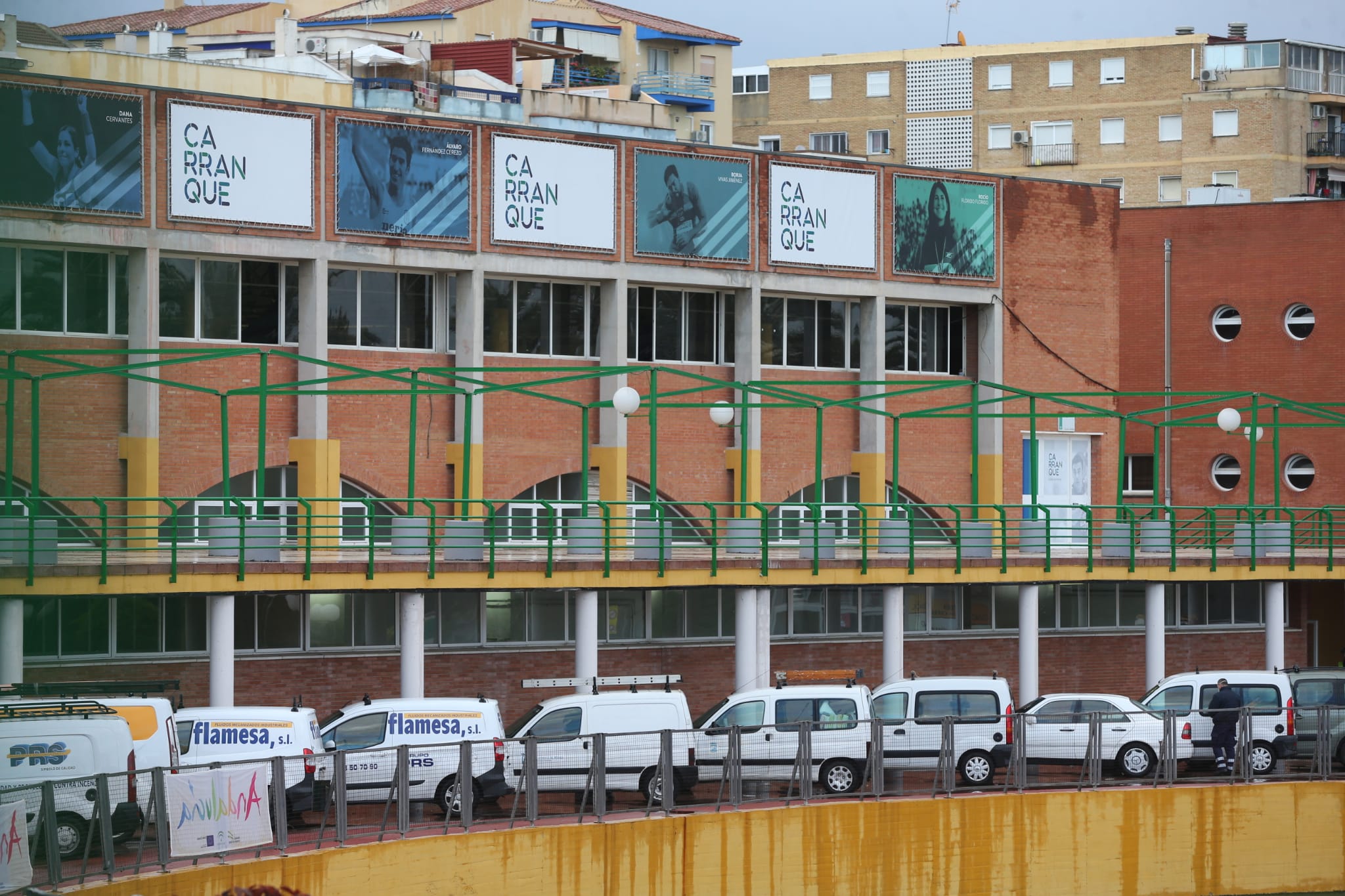 El acondicionamiento de la Ciudad Deportiva de Carranque como hospital de campaña va a buen ritmo