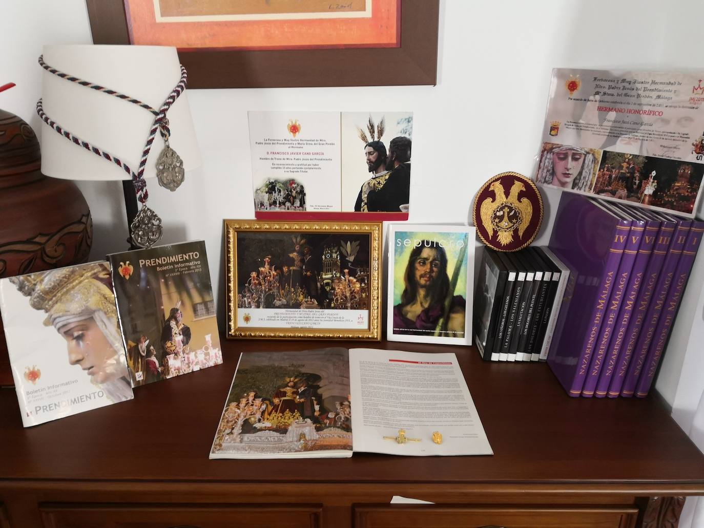 Francisco Cano, en su rincón dedicado al Prendimiento