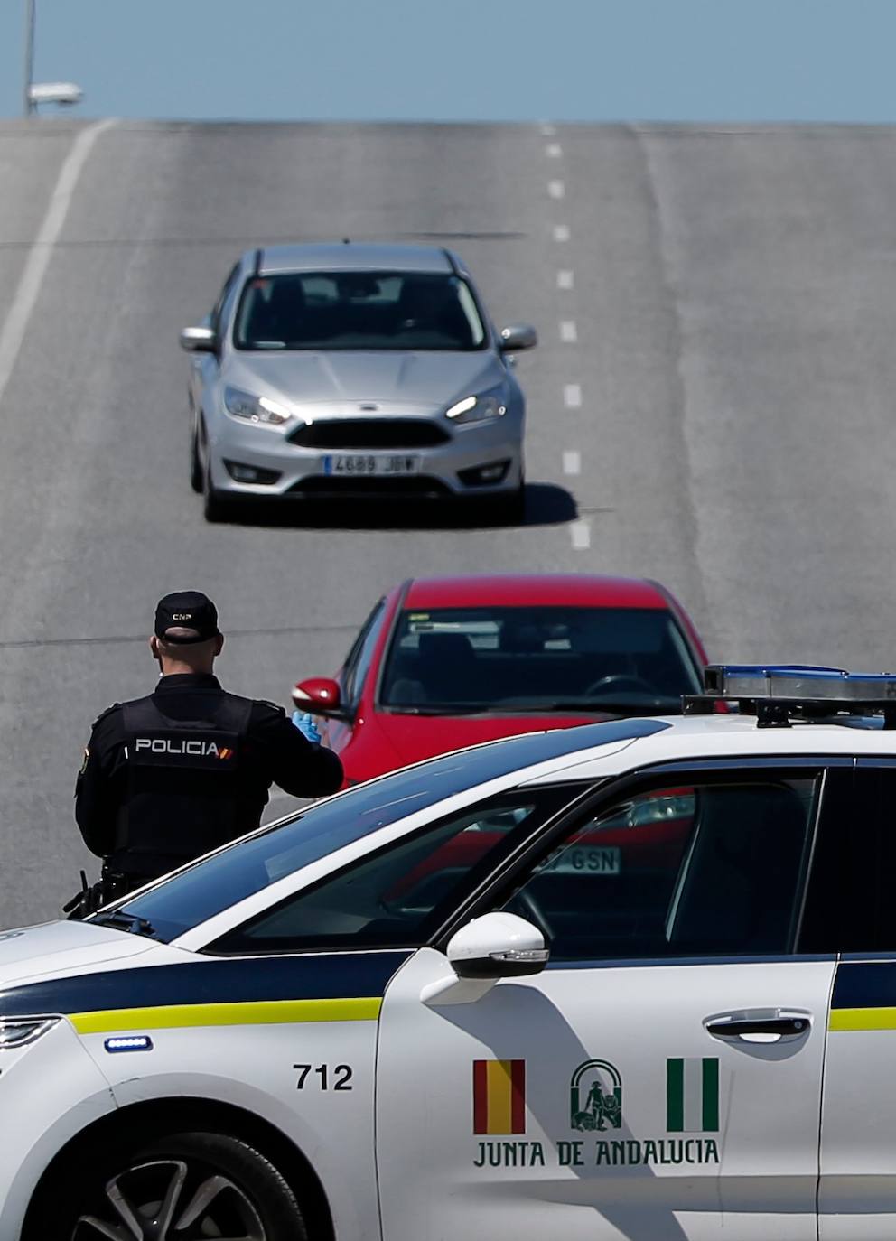 Control policial en Málaga