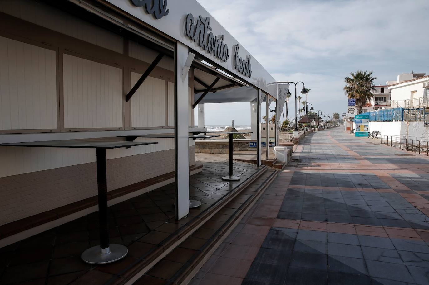 Aspecto de Torremolinos este domingo por la tarde. 