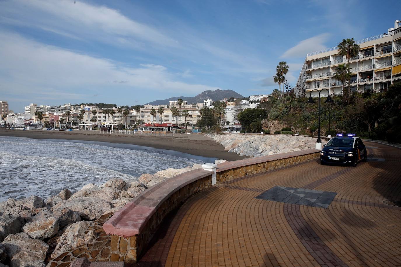 Aspecto de Torremolinos este domingo por la tarde. 