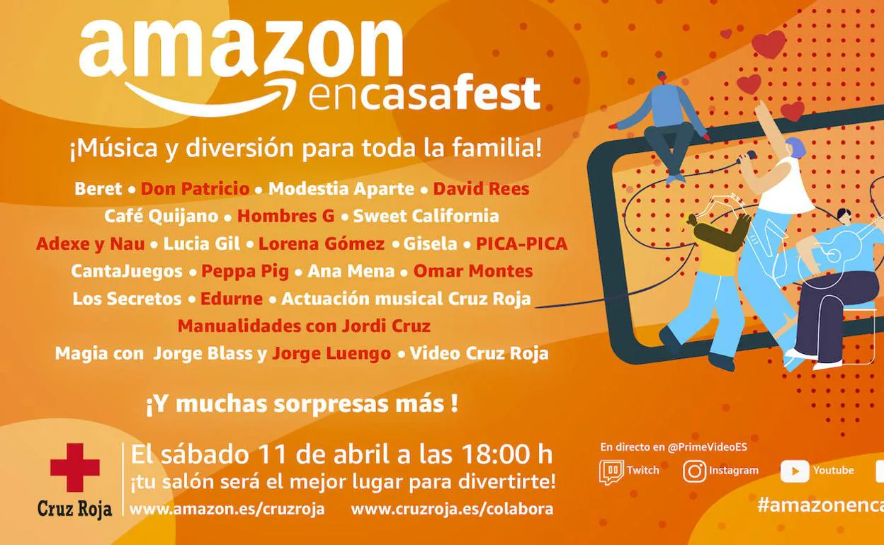 El festival de ocio familiar AmazonEnCasaFest recaudará fondos para Cruz Roja