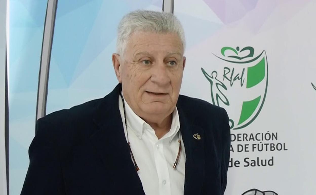 Miguel Sánchez, presidente de la Federación Malagueña de Fútbol, en una imagen de archivo.