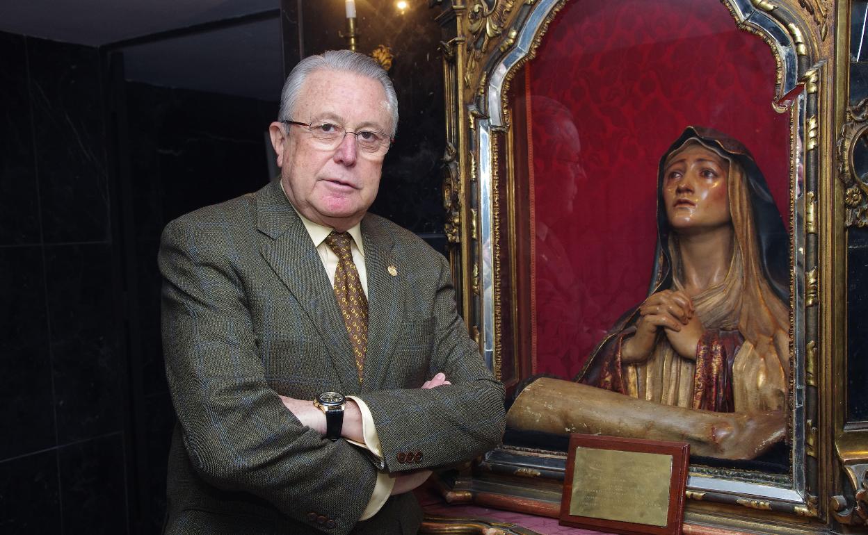 Fernández Verni, en la casa hermandad de la Congregración de Mena.