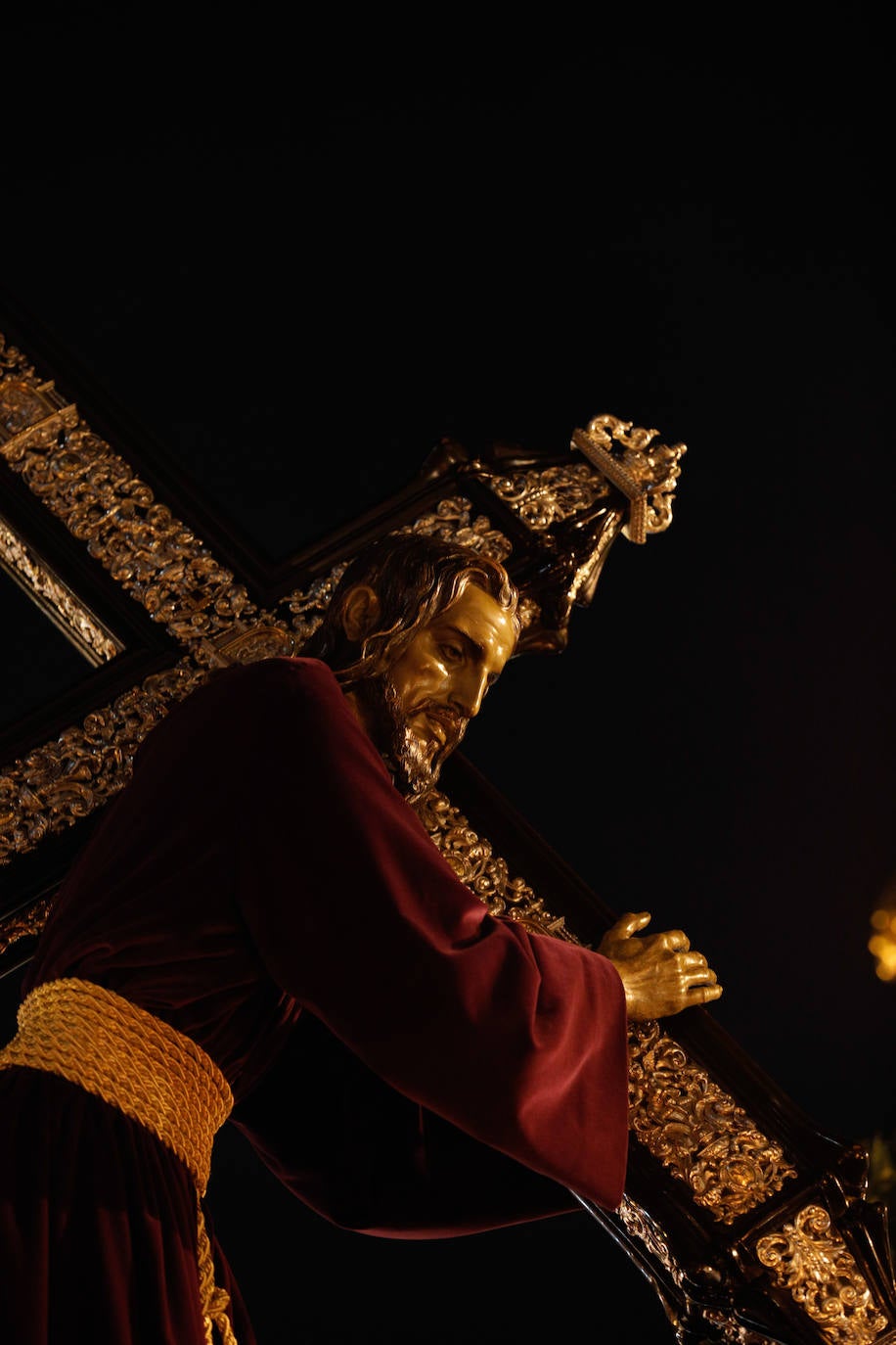 Jesús Nazareno del Paso y María Santísima de la Esperanza en las calles de Málaga