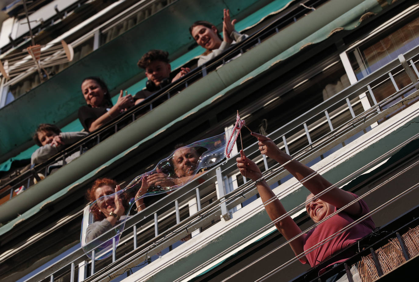 Balcones en la zona de Martiricos. 