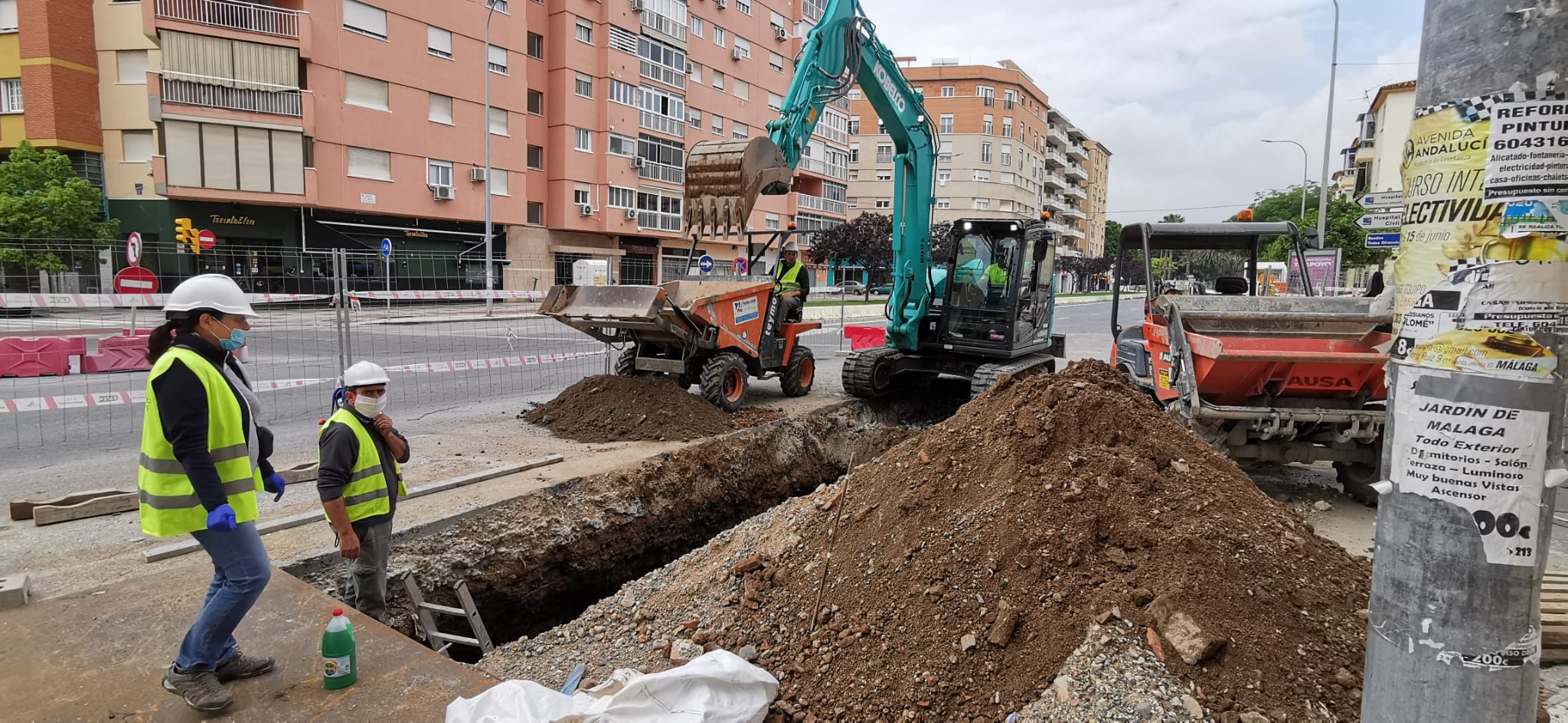 La construcción vuelve a arrancar motores hoy en la provincia de Málaga con sus más de 50.000 trabajadores después de casi dos semanas de parón forzado por el coronavirus