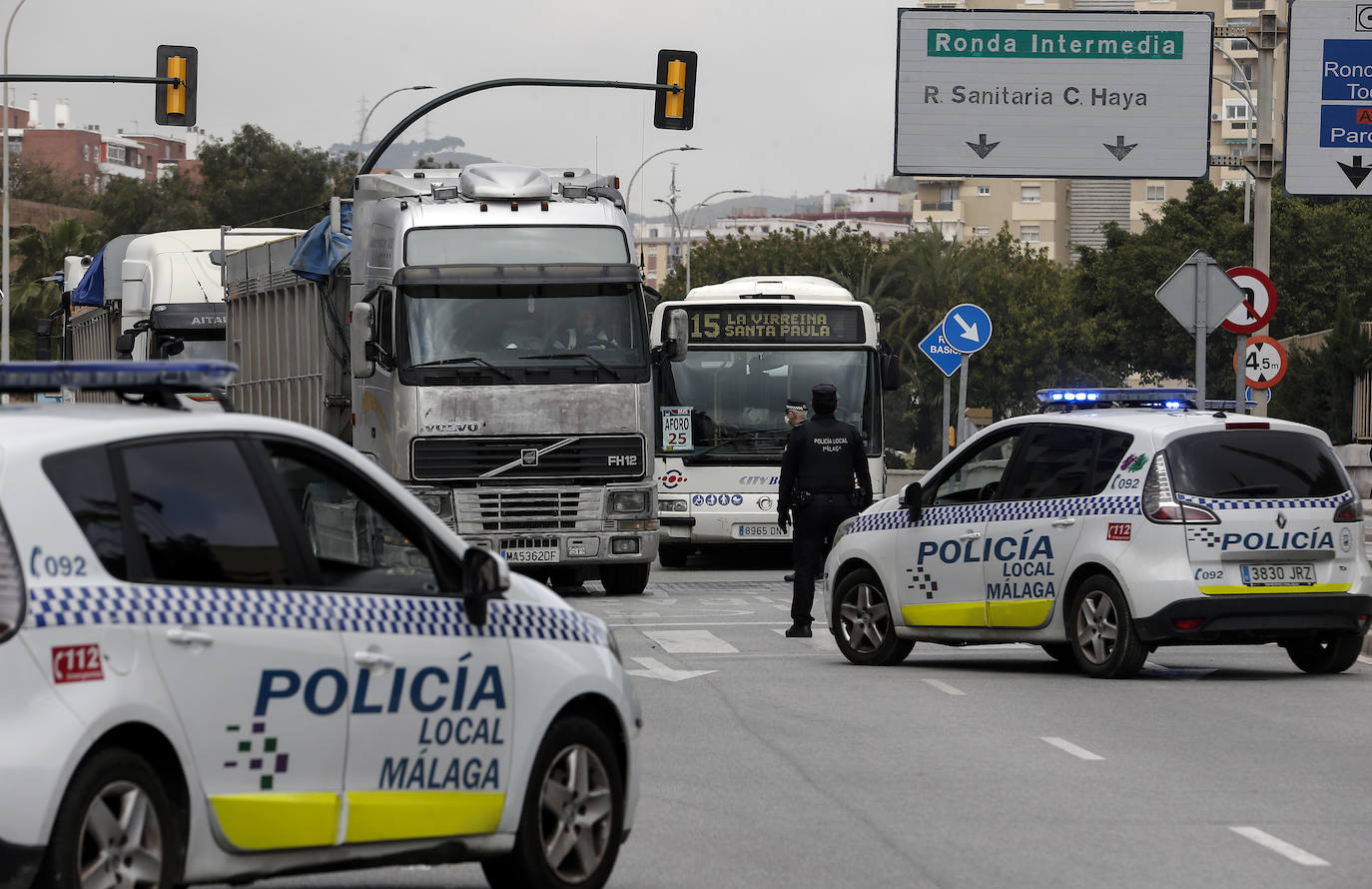 Control de la Policía Local de Málaga