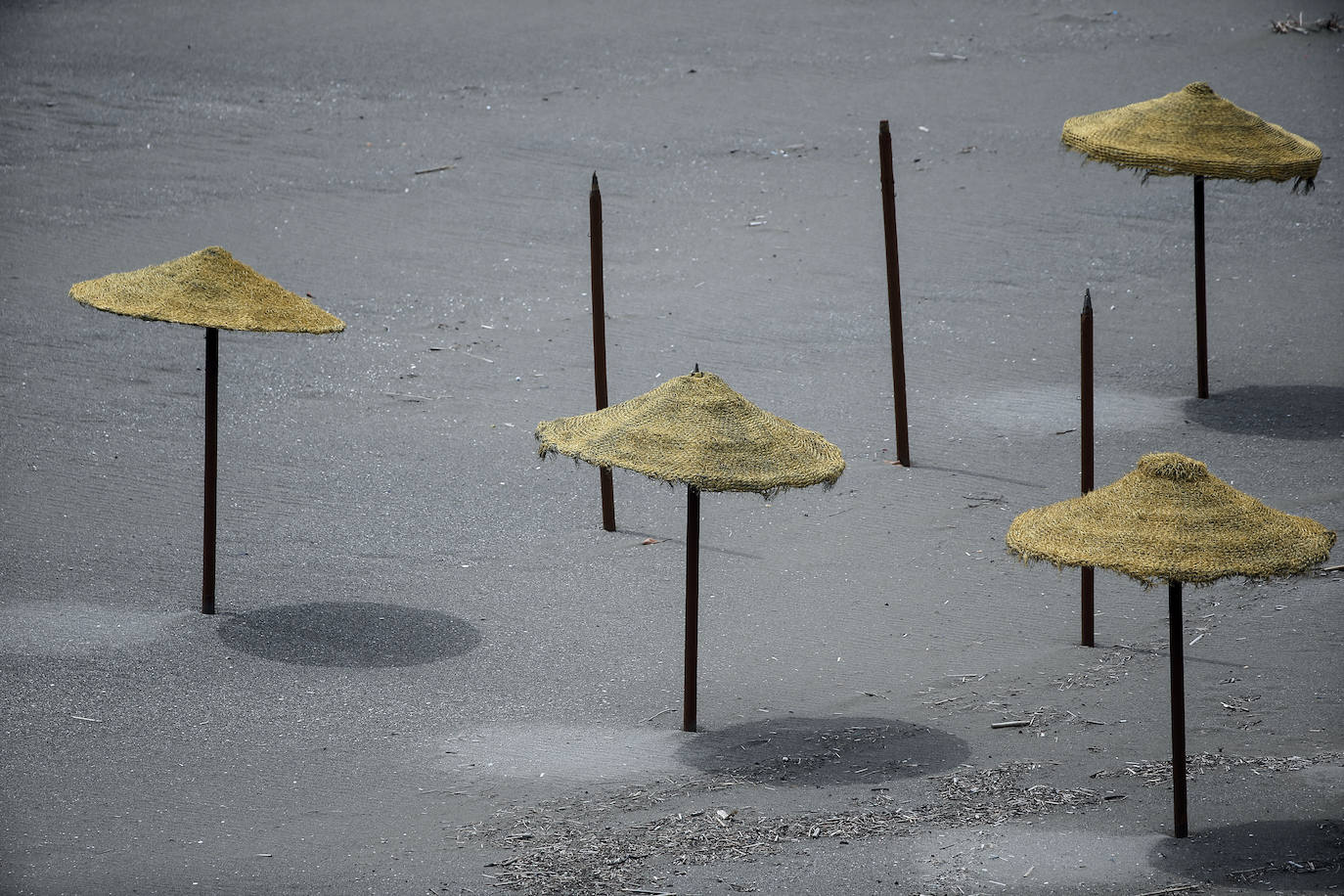 Playa solitaria en Benalmádena