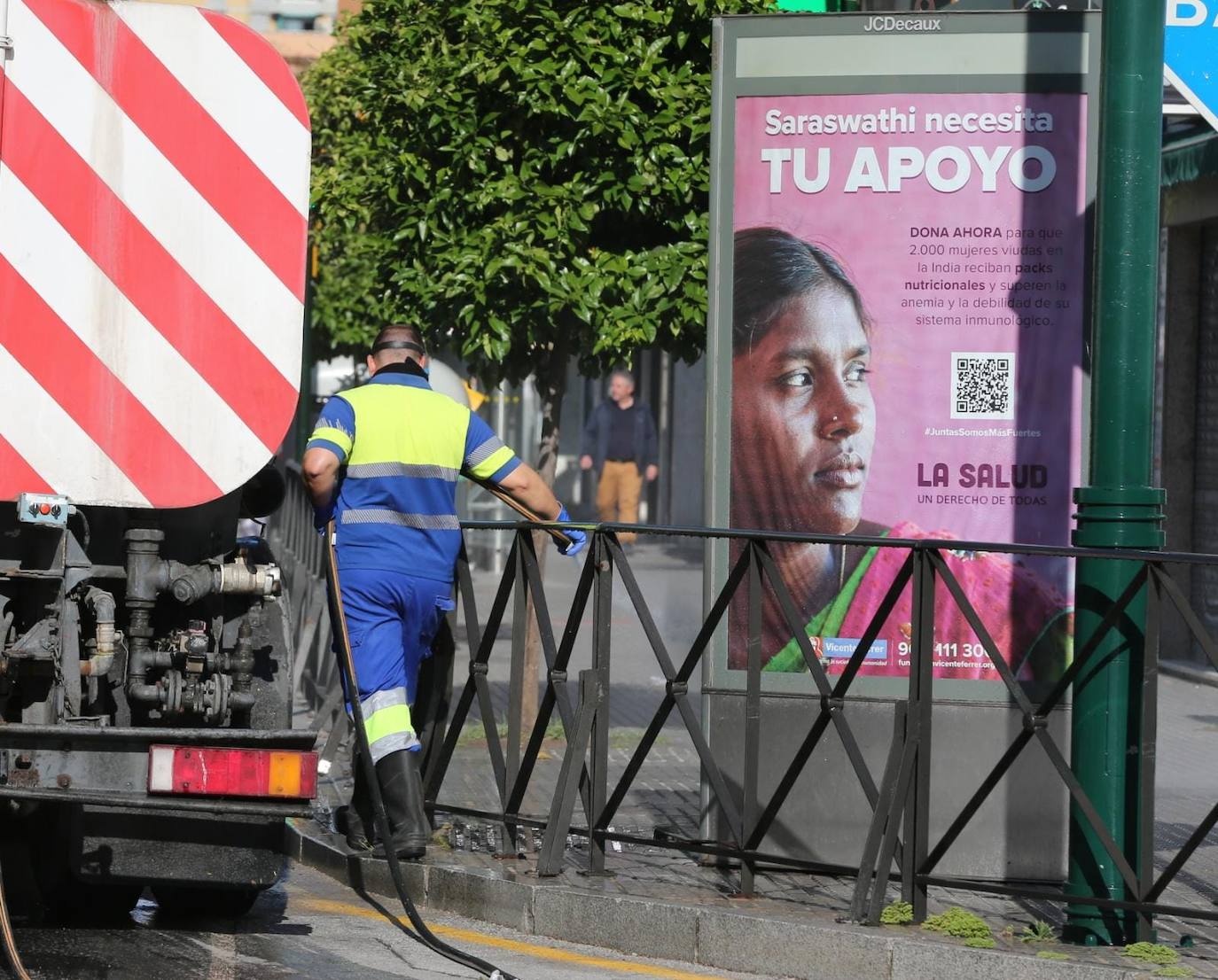 Labores de limpieza y desinfección en Málaga