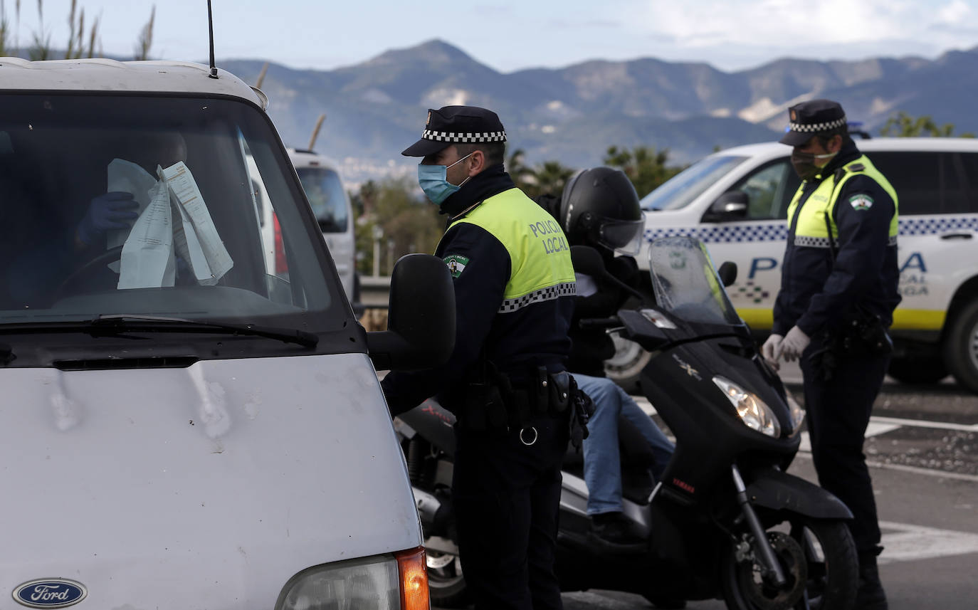 Control policial en Campanillas