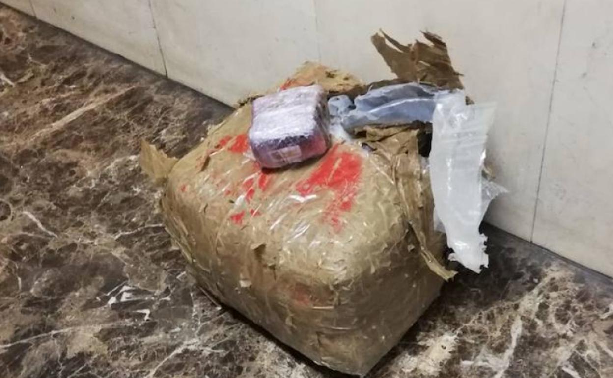 Imagen del fardo localizado. 