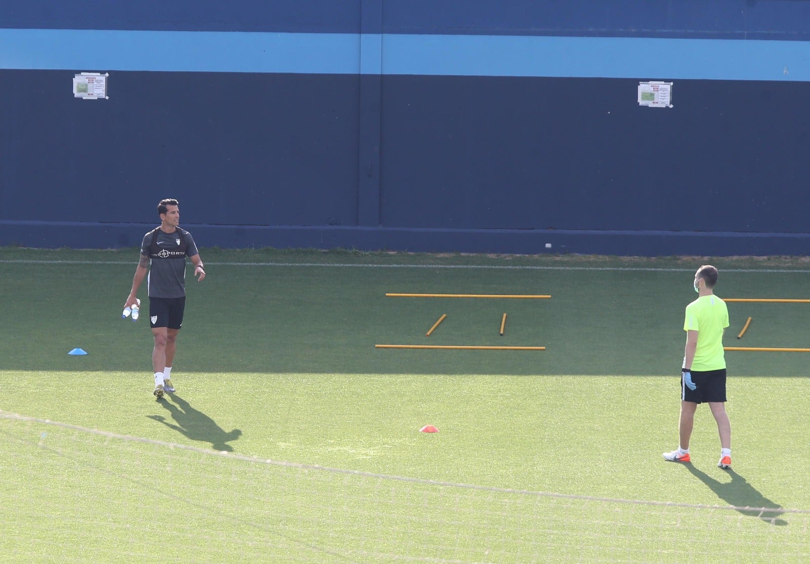 El Málaga comienza esta sábado los entrenamientos individuales entre La Rosaleda y el Anexo tras conocer ayer los resultados de los test