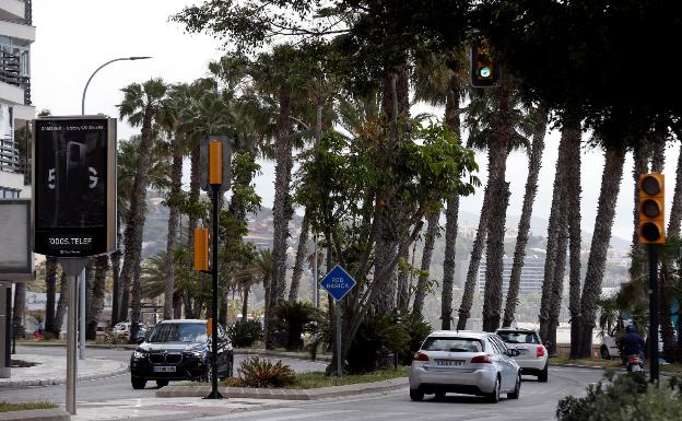 El paseo marítimo Pablo Ruiz Picasso, abierto de nuevo al tráfico este mediodía.