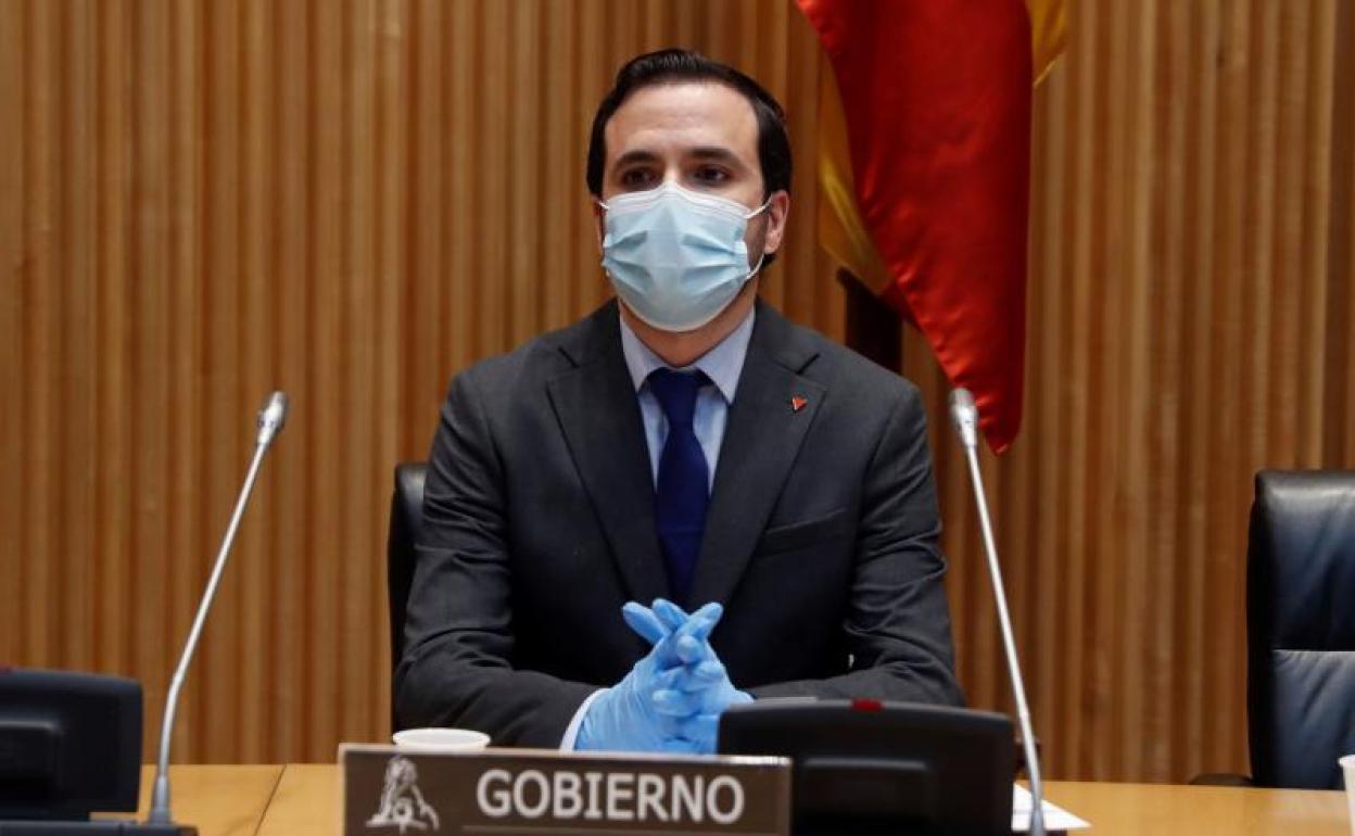 El ministro de Consumo, Alberto Garzón.