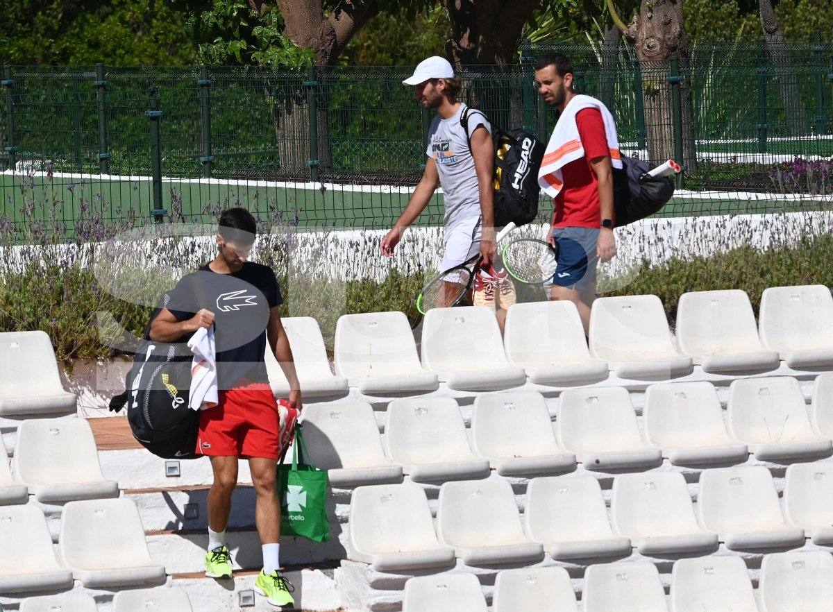 Fotos: Djokovic regresa a los entrenamientos en Puente Romano