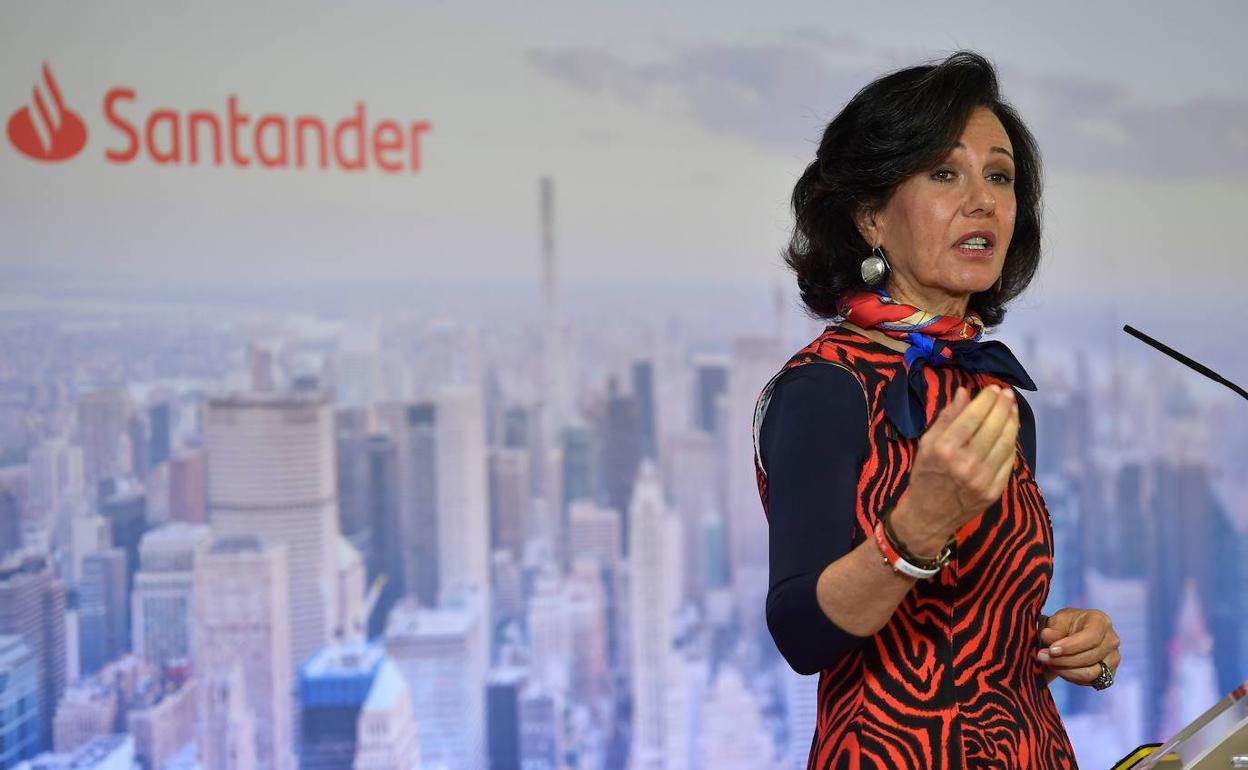 Ana Botín, presidenta del Banco Santander.