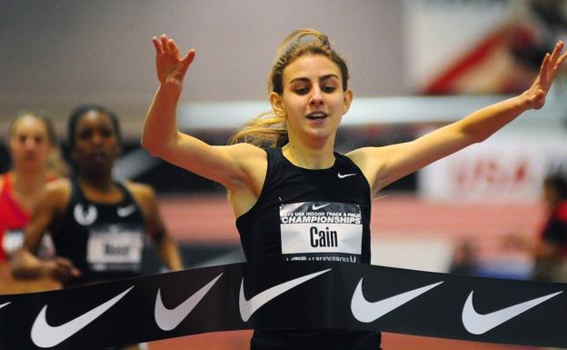 Mary Cain, durante una competición en 2013. 