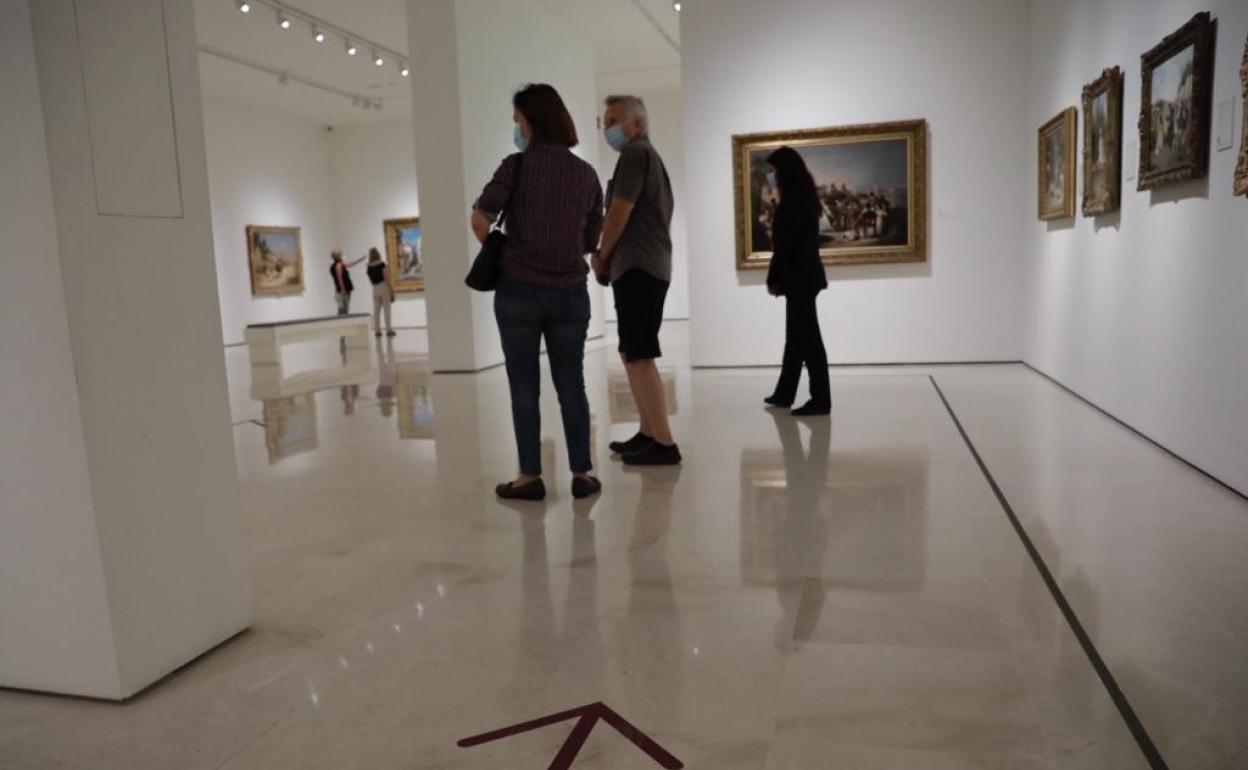 El Museo Carmen Thyssen Málaga se ha reencontrado hoy con los visitantes.