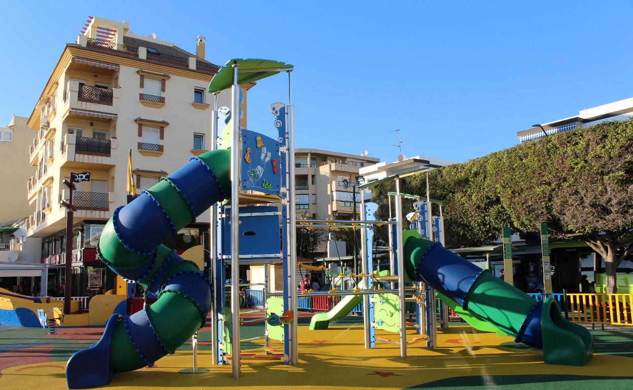 Imagen de uno de los parques infantiles de Rincón de la Victoria. 