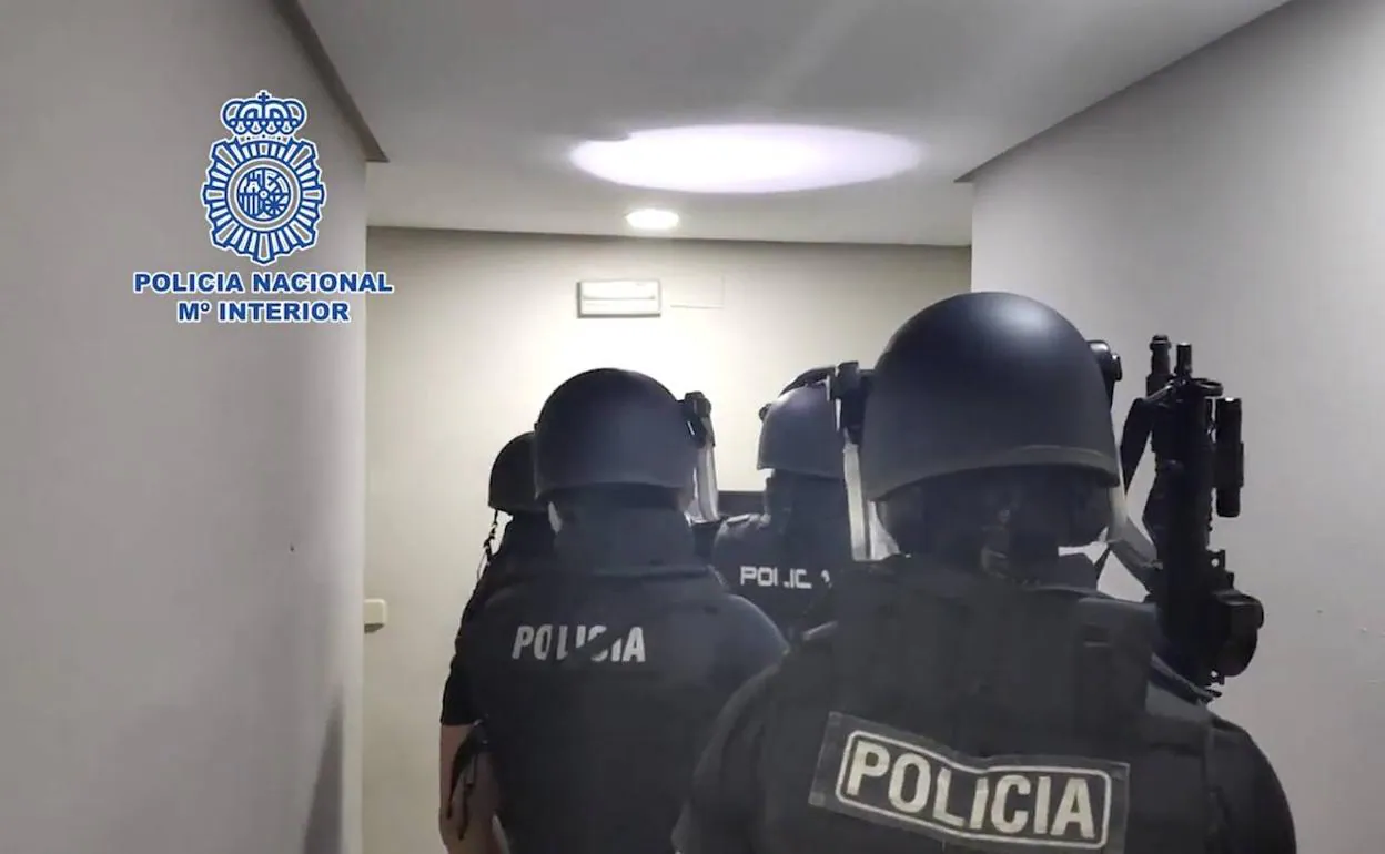 Detención en 2018 de los miembros de la banda del sicario que ha sido arrestado esta semana por la Policía Nacional. 