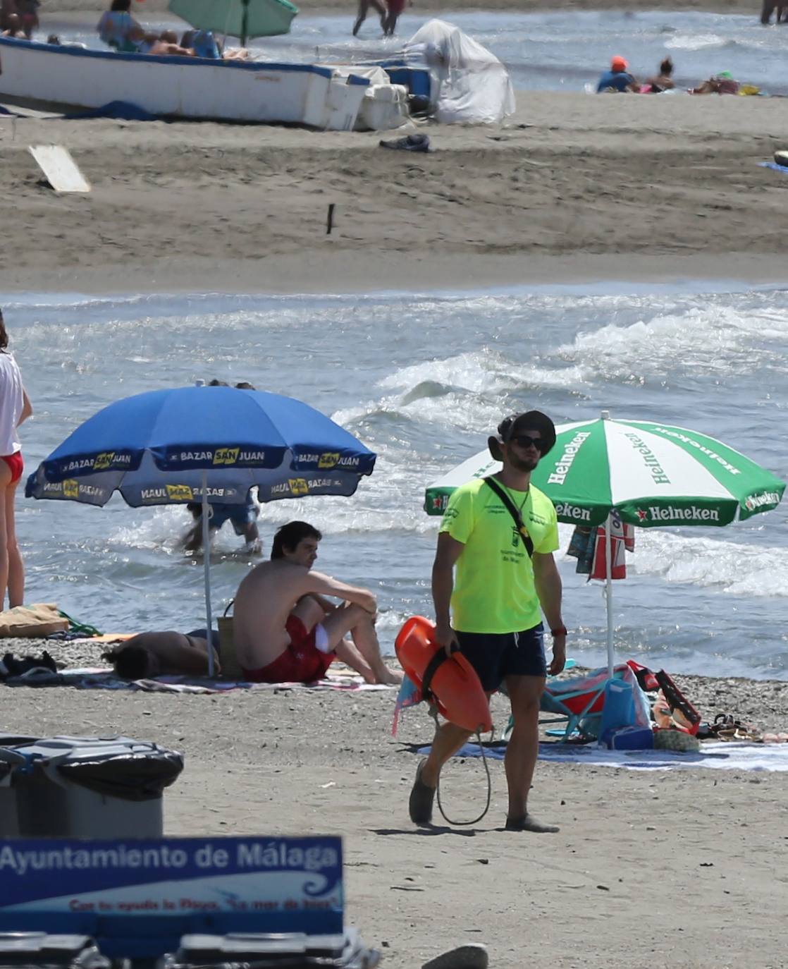 Las playas de la capital, este sábado. 