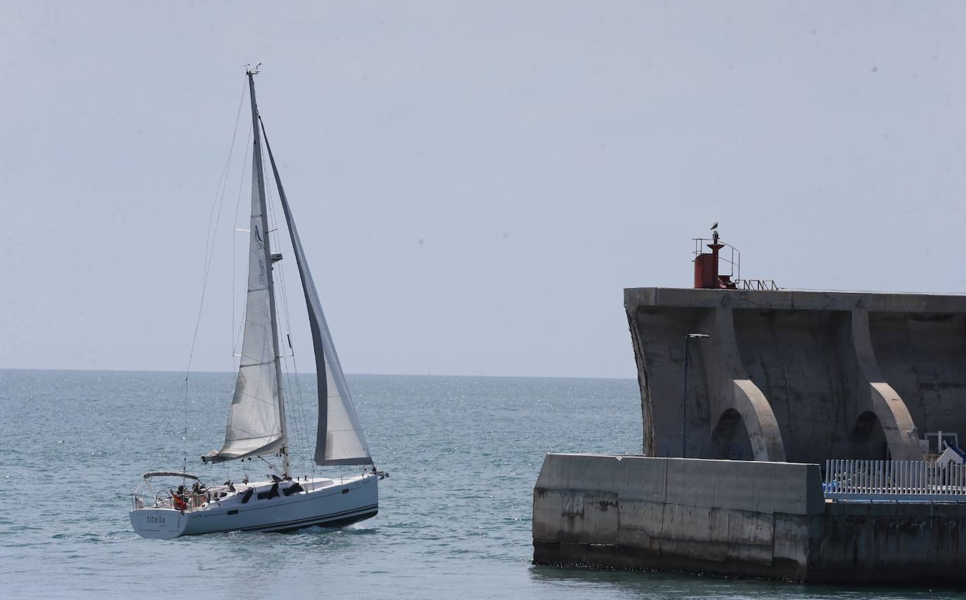 Las playas de la capital, este sábado. 