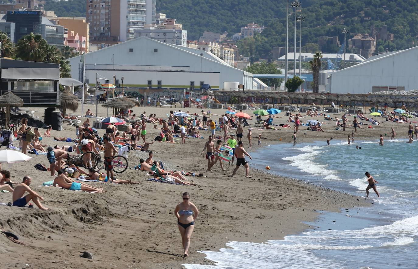 Las playas de la capital, este sábado. 