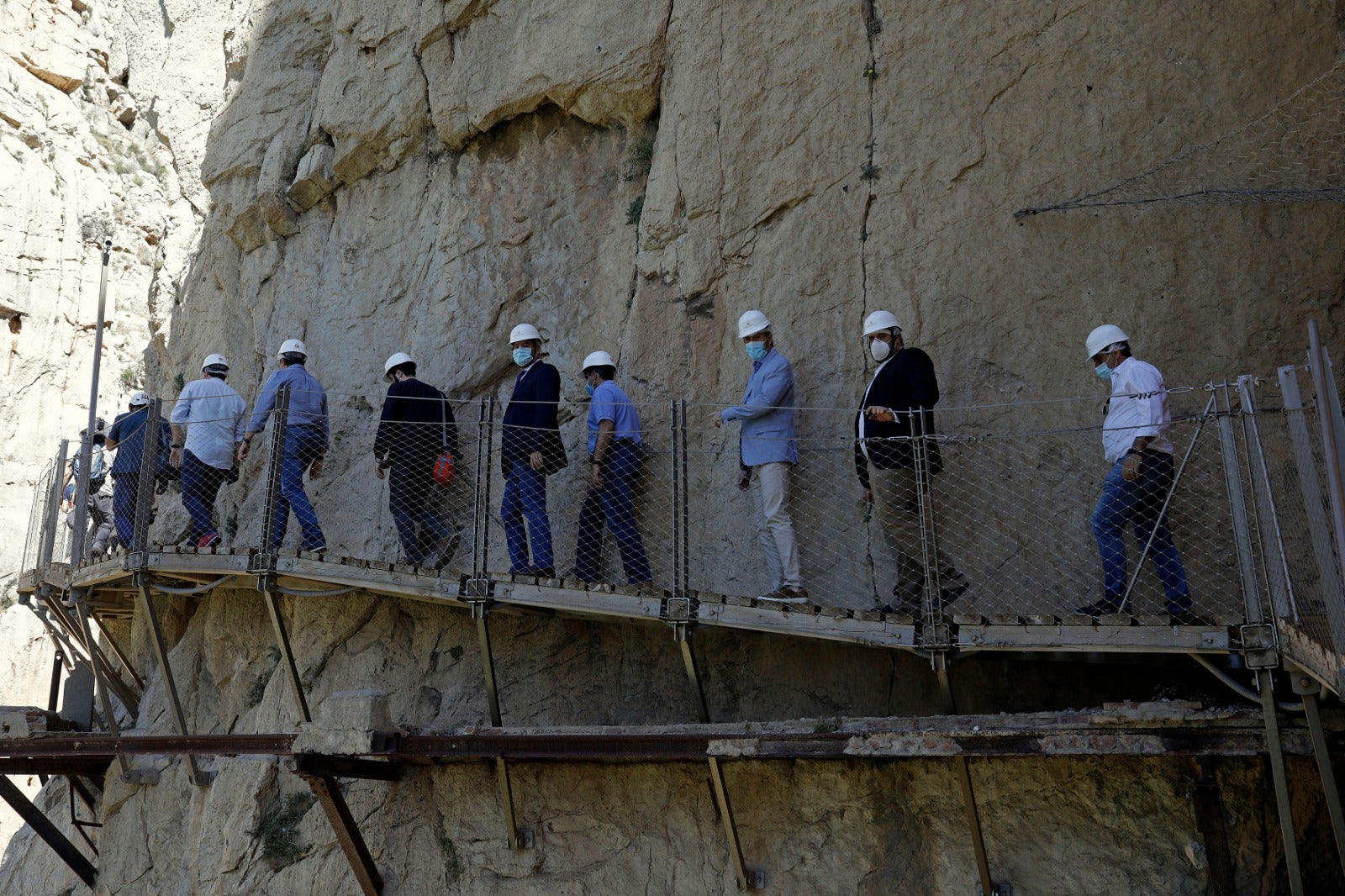 El Caminito del Rey reabre mañana sus puertas con un nuevo plan de seguridad creado junto a la UMA