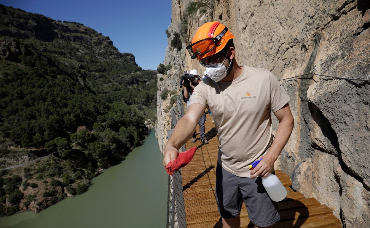 El Caminito del Rey reabre hoy sus puertas con un nuevo plan de seguridad creado junto a la UMA