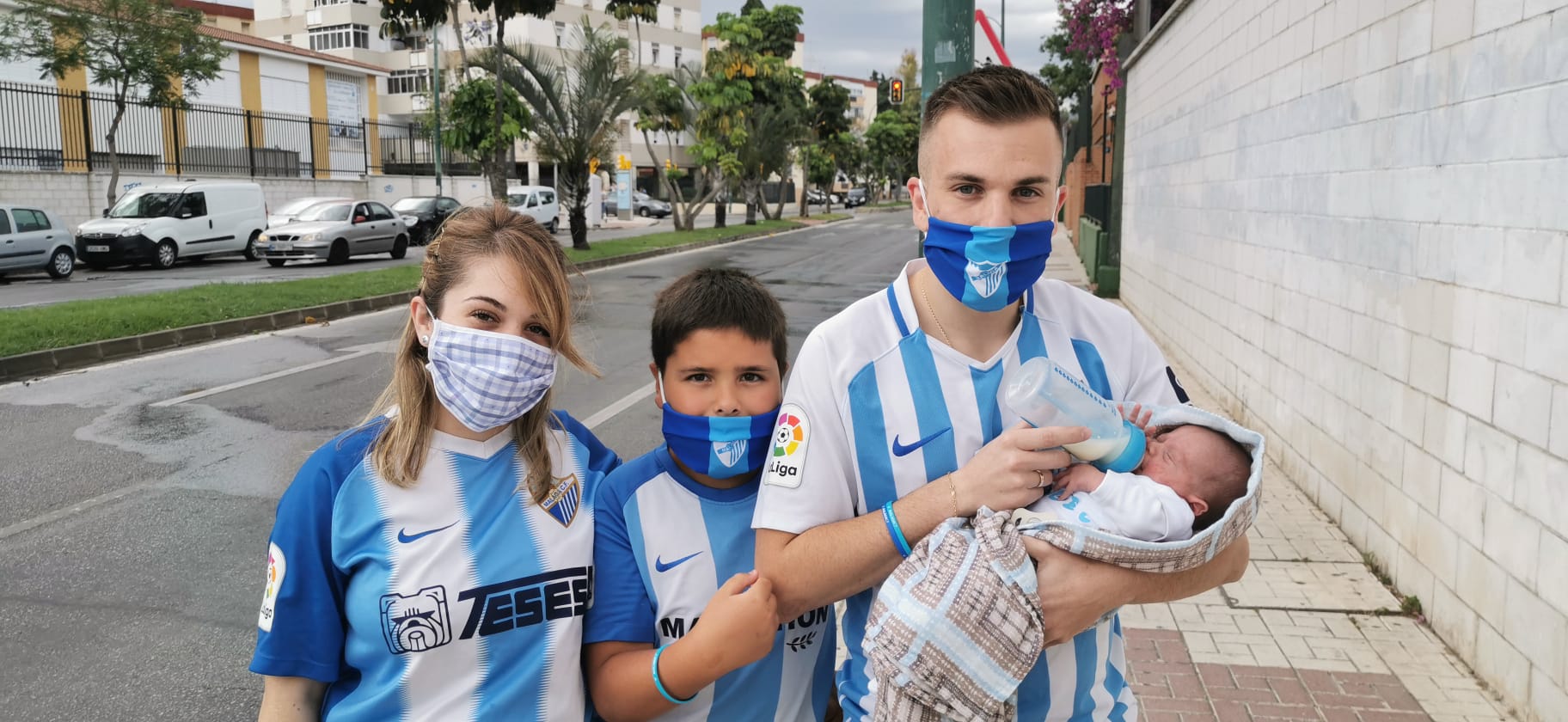 La vuelta del fútbol a La Rosaleda tras el parón de LaLiga por la pandemia