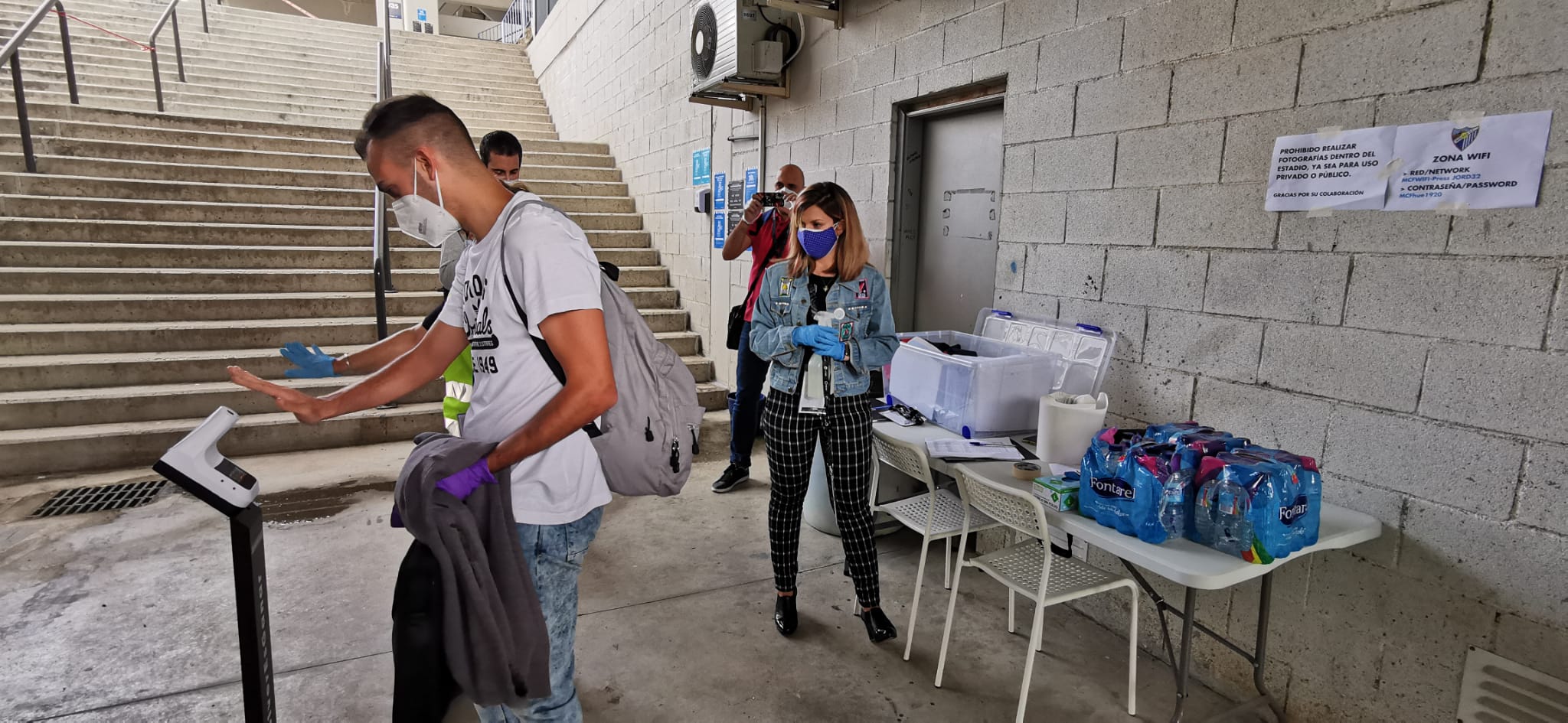 La vuelta del fútbol a La Rosaleda tras el parón de LaLiga por la pandemia