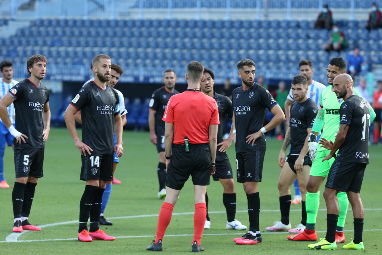 La vuelta del fútbol a La Rosaleda tras el parón de LaLiga por la pandemia