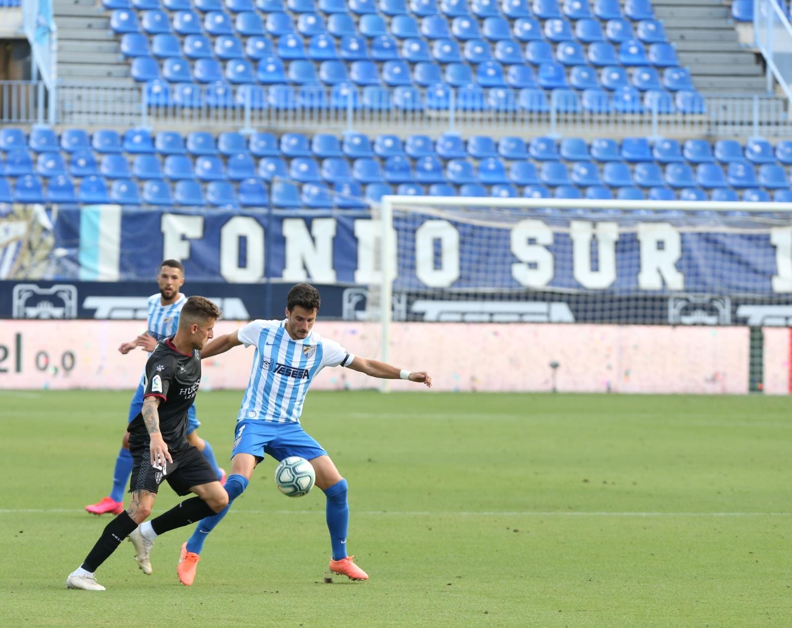 La vuelta del fútbol a La Rosaleda tras el parón de LaLiga por la pandemia